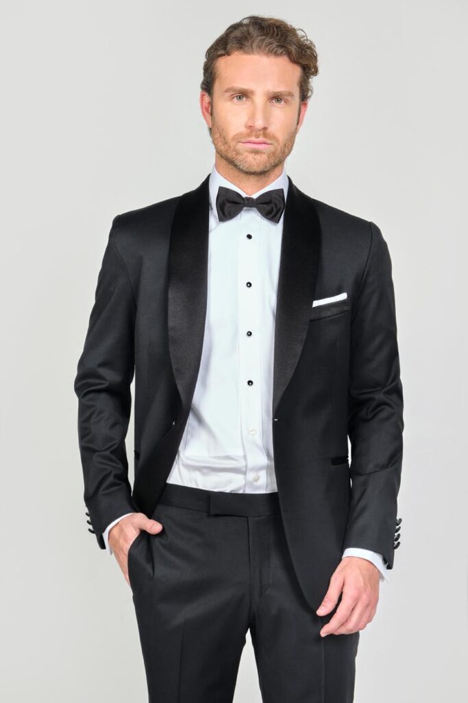 Traje Formal Sobre Medida Paño Tropical Negro