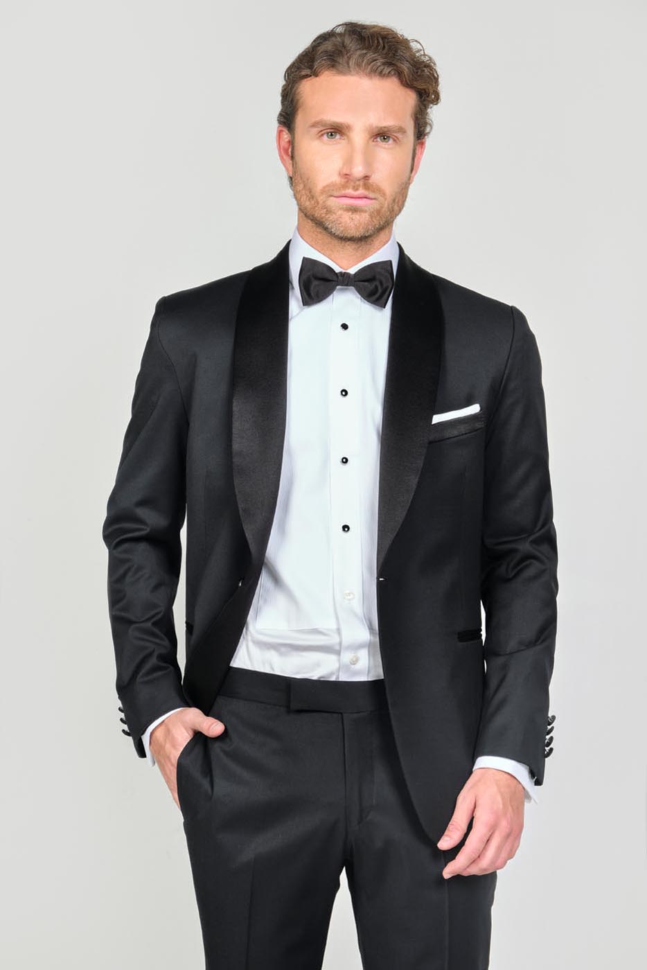 Traje Formal Sobre Medida Paño Tropical Negro