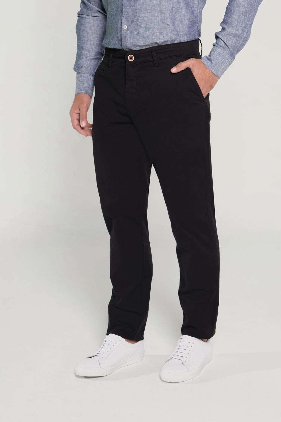 Pantalon Chino Slim Fit Dril Negro