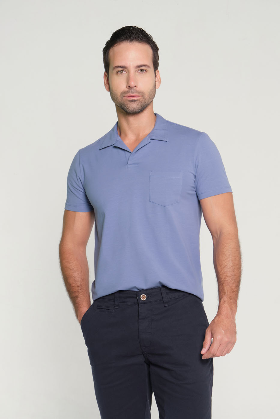 Camiseta Regular Polo Azul Colbalto