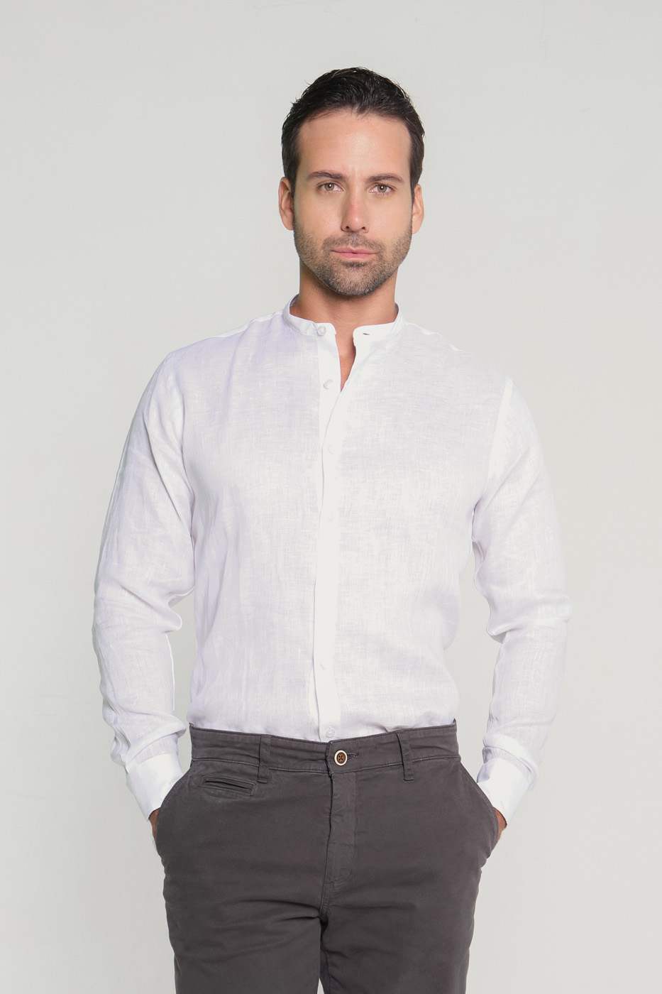 Camisa Classic Neru Lino Blanco