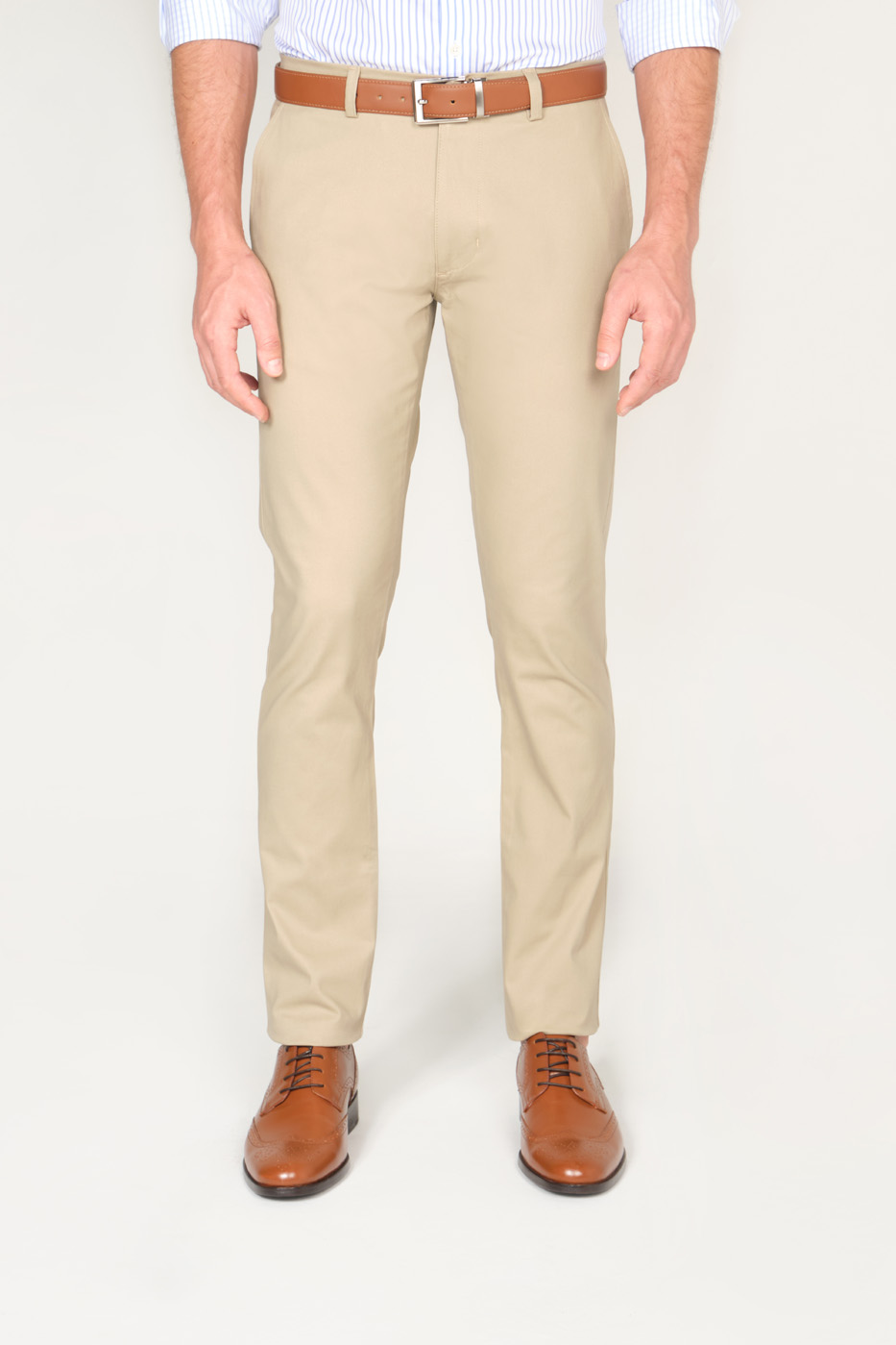 Pantalon Slim Fit Dril Kaki