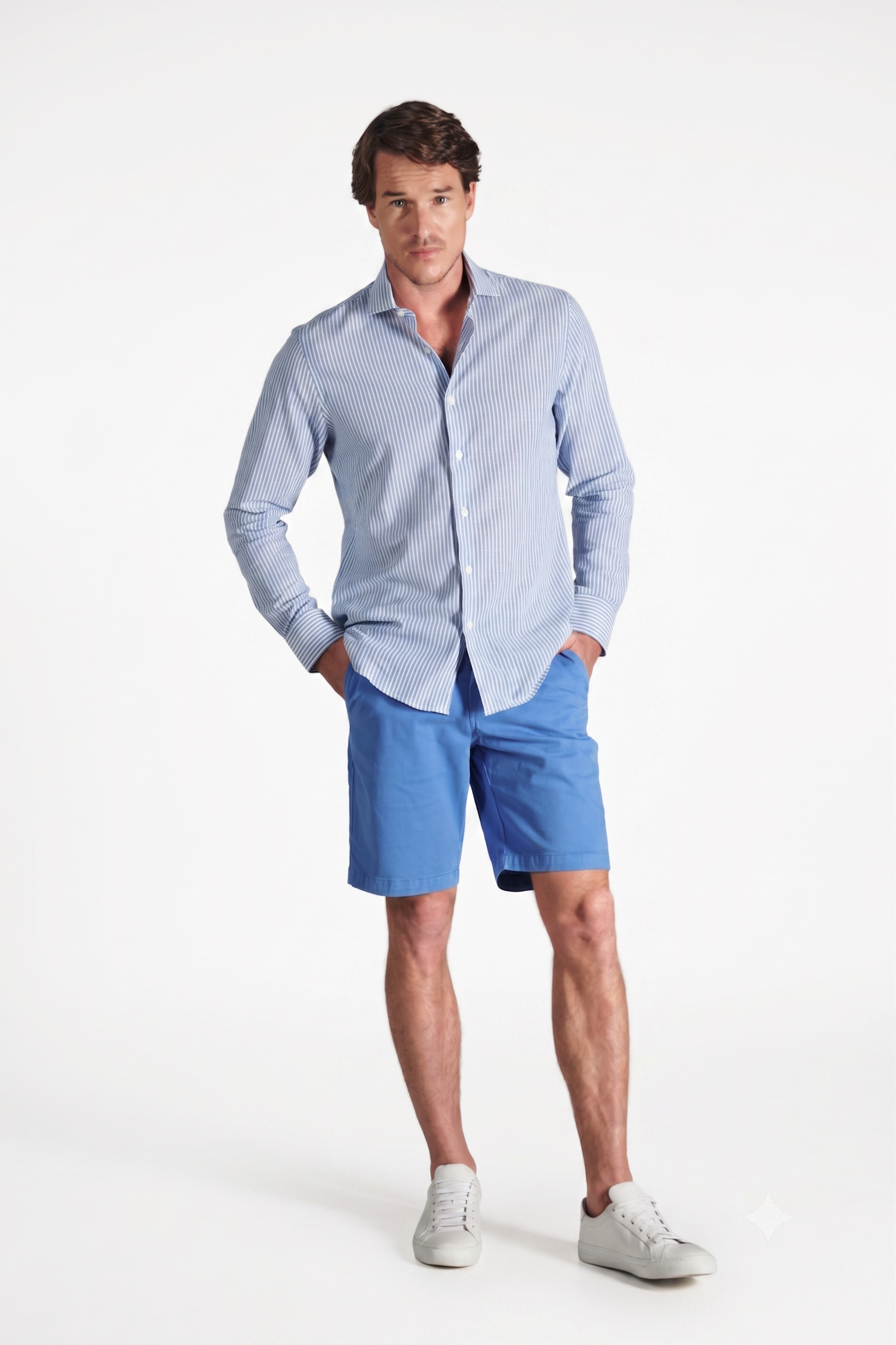 Bermuda Chino Classic Azul Claro