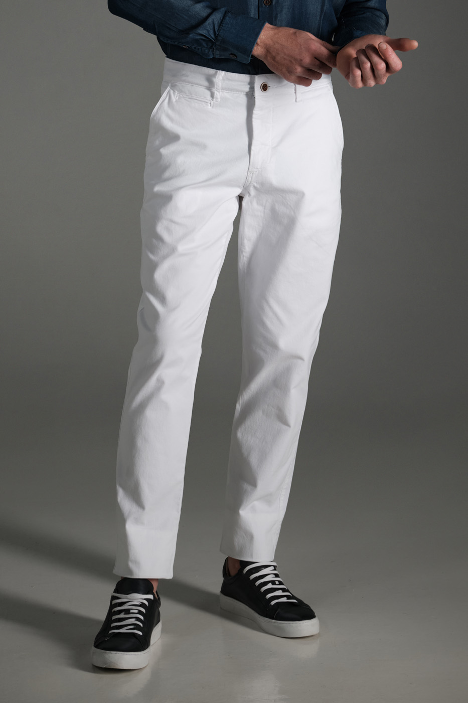 Pantalon Chino Classic Dril Blanco