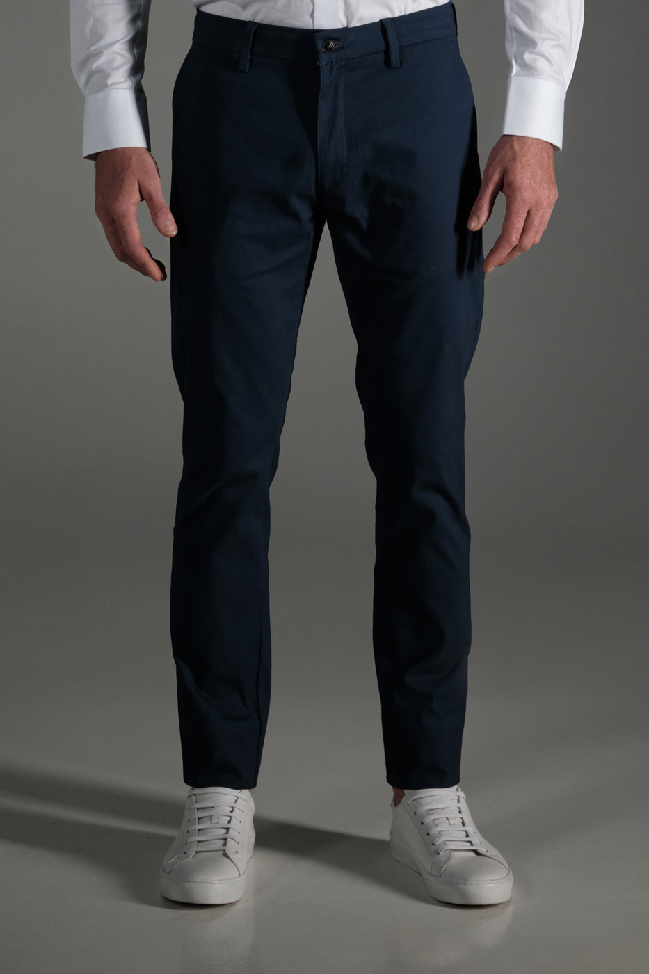 Pantalon Slim Dril Azul Turquí