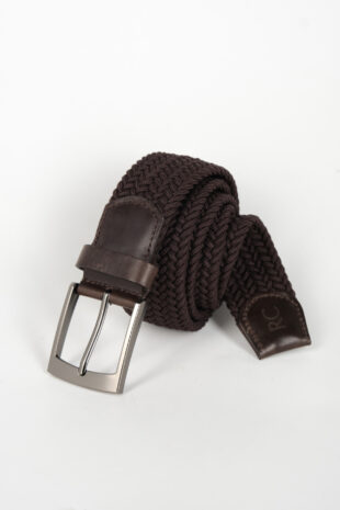 Correa Trenzada Café Oscuro 4A