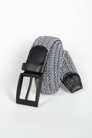 Correa Trenzada Gris Claro