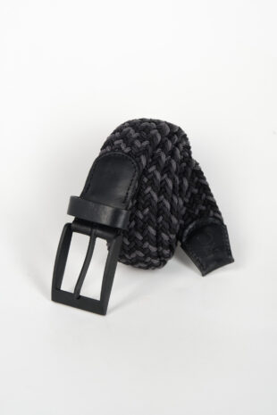 Correa Trenzada Gris Plomo