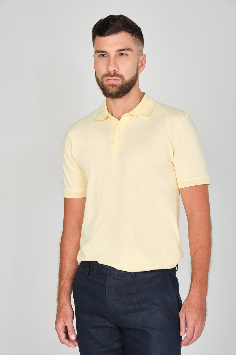 Camiseta Polo 100% Algodón Piqué Amarillo