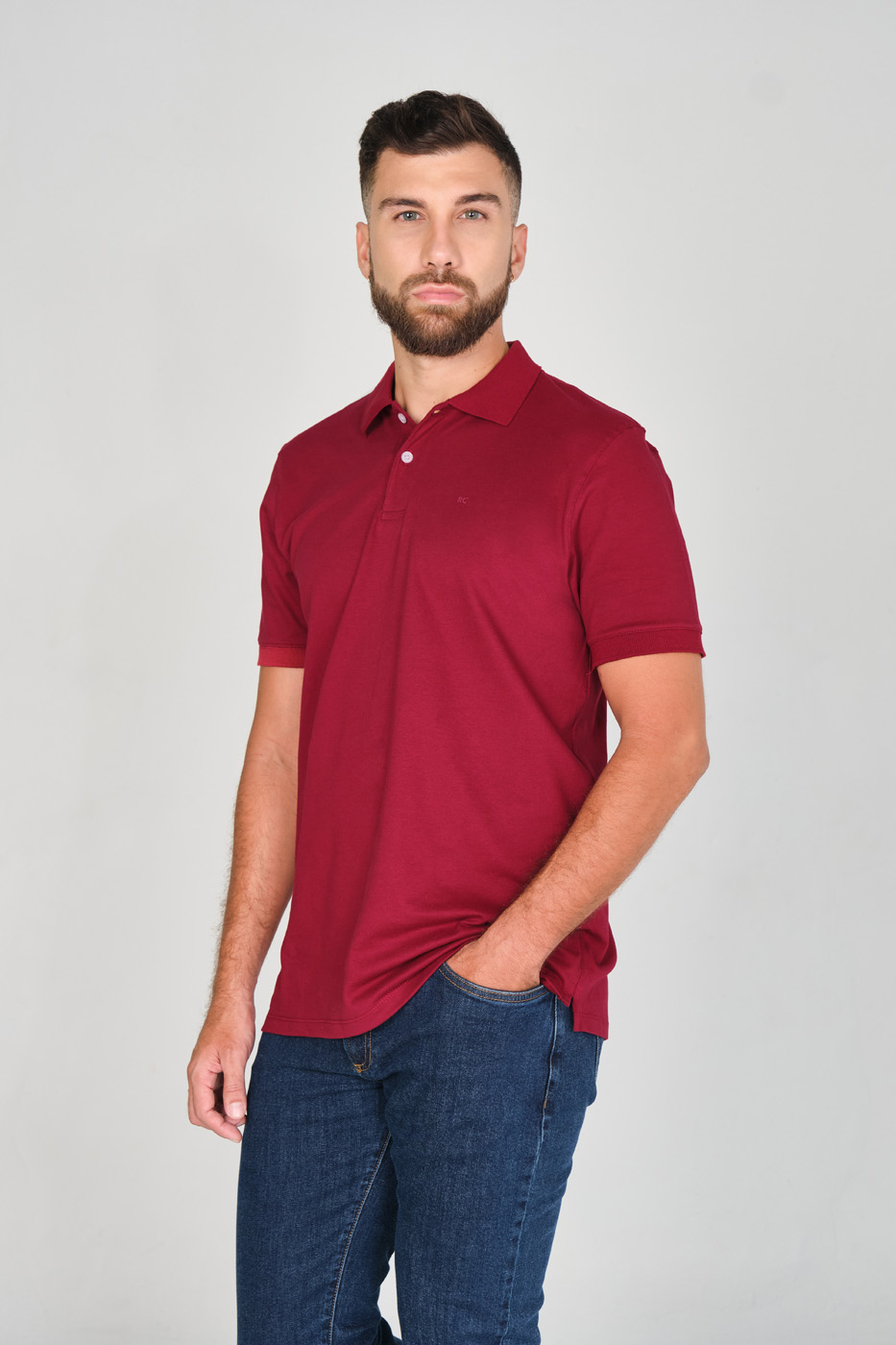 Camiseta Polo 100% Algodón Piqué Vintotinto
