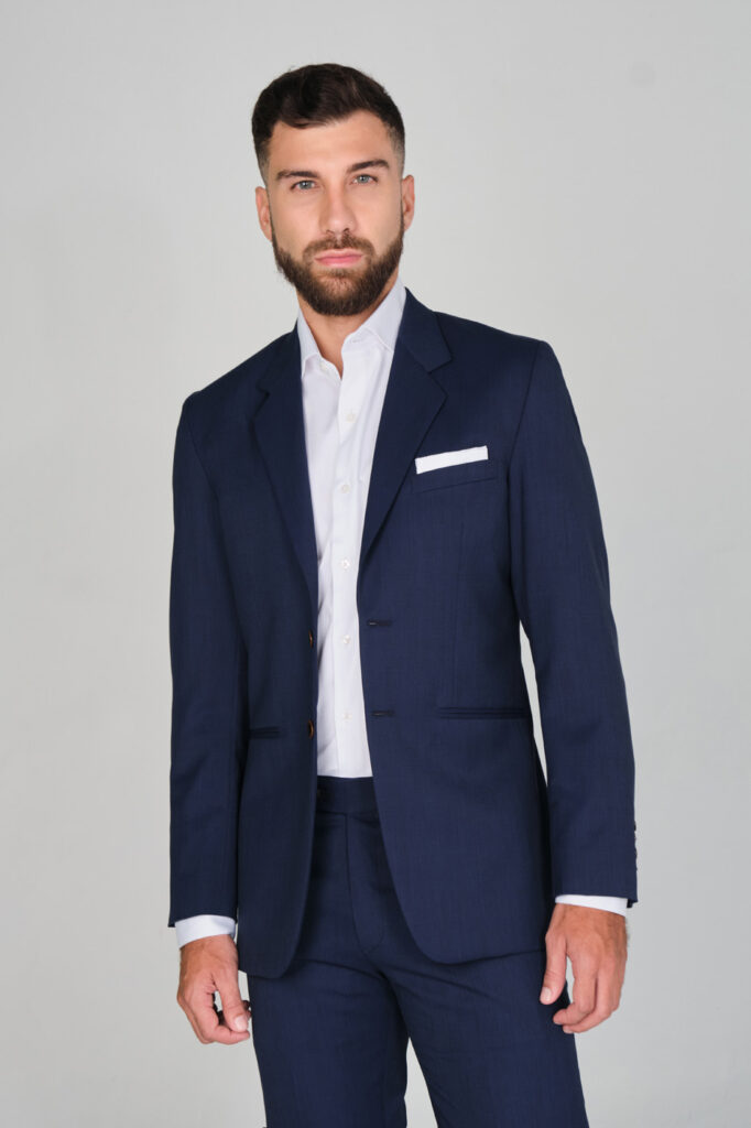 Chaqueta Traje Classic Fit Paño Azul Oscuro