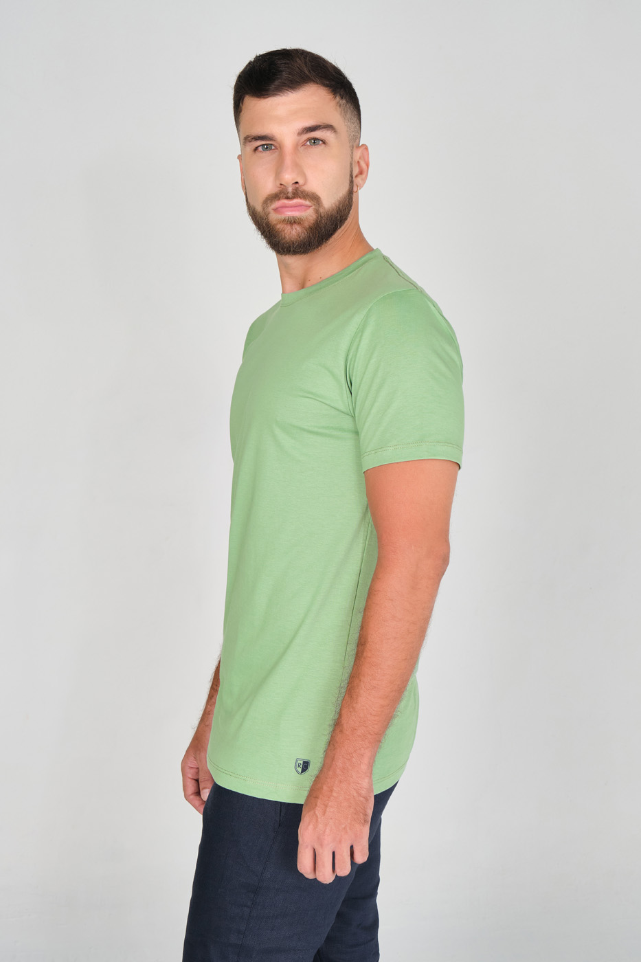 T-shirt Slim Fit 100% Verde Claro