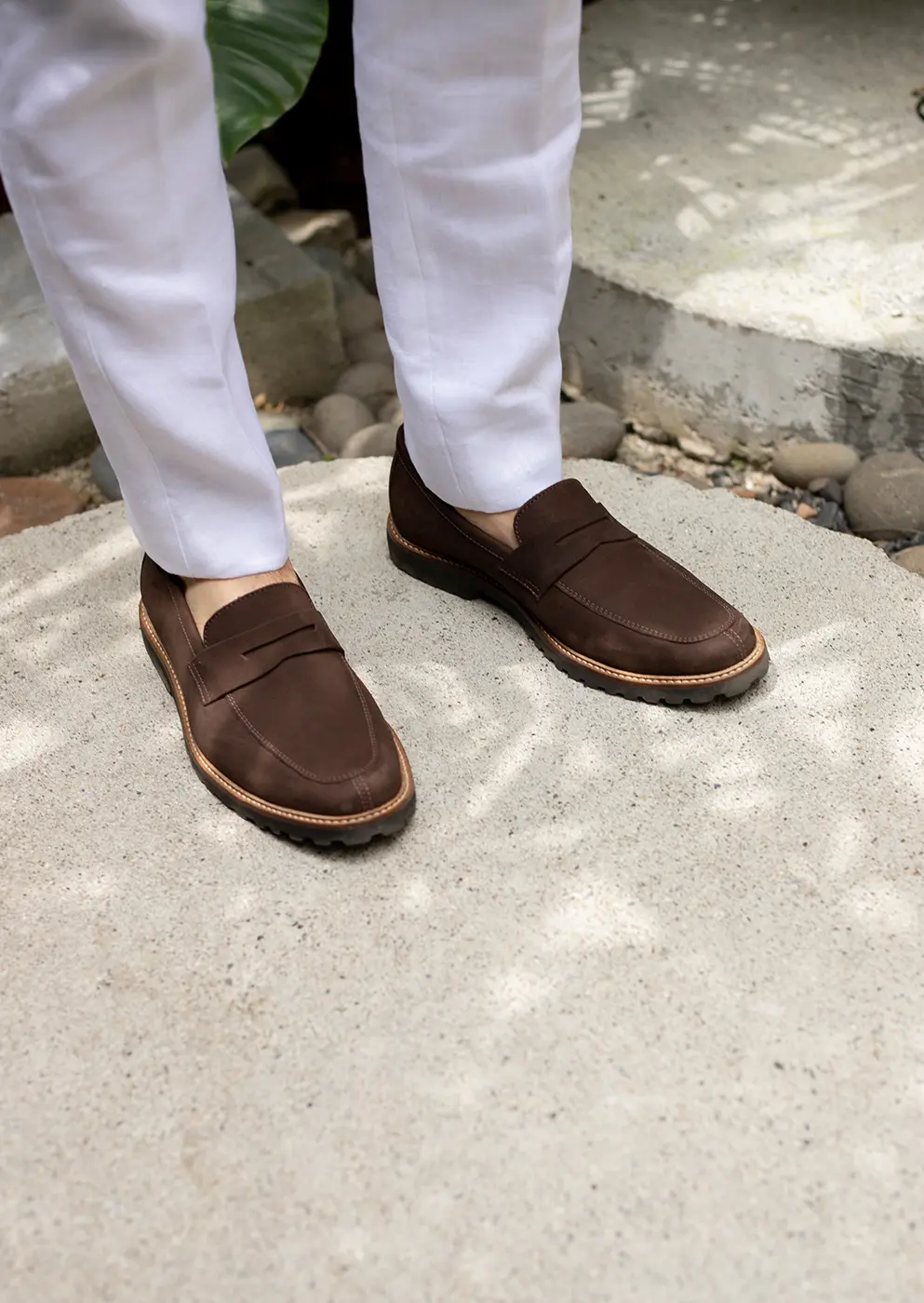 Mocasin Nobuck Marrón