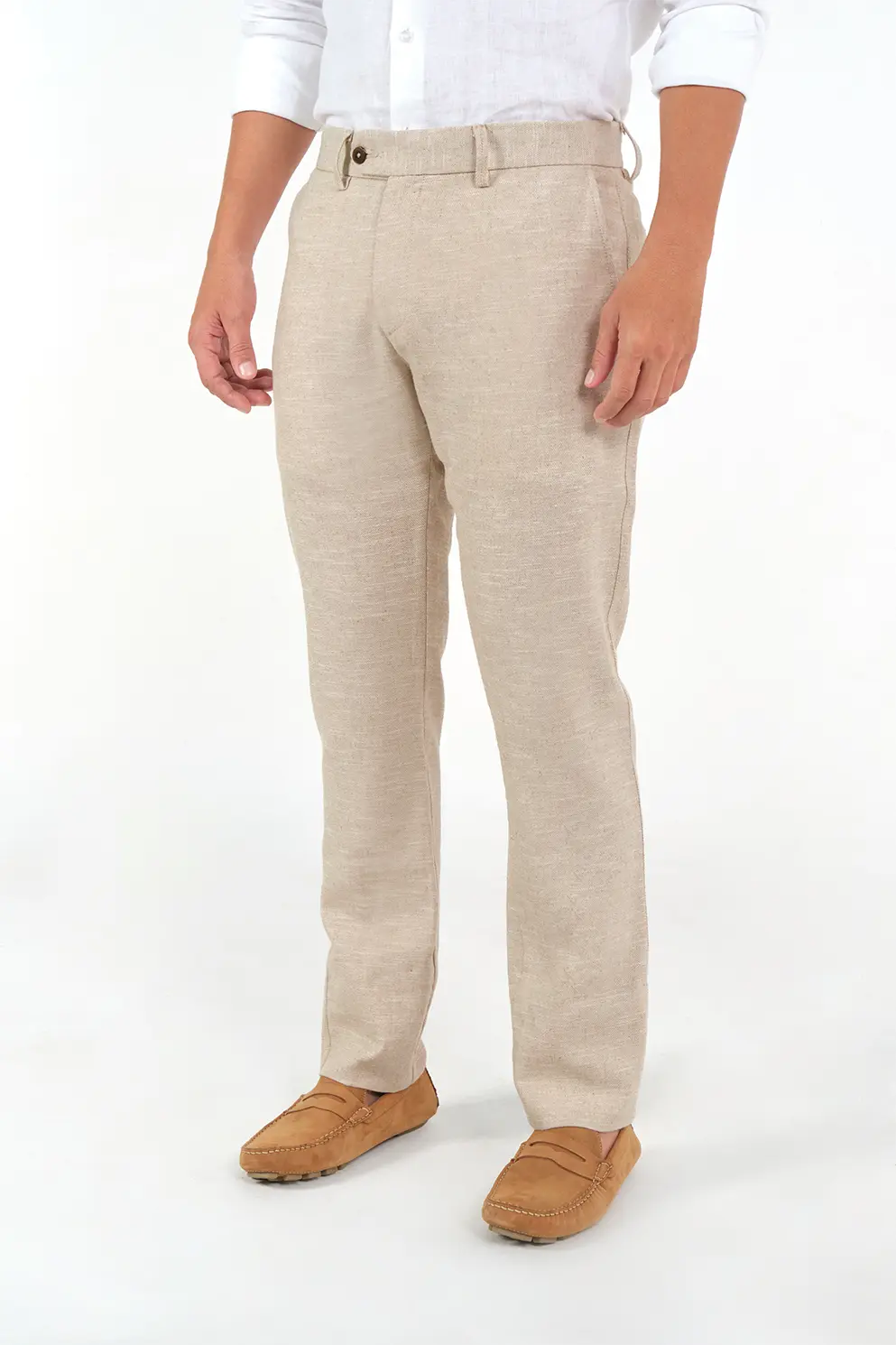 Pantalón Slim Fit 100% Lino Organic Arena