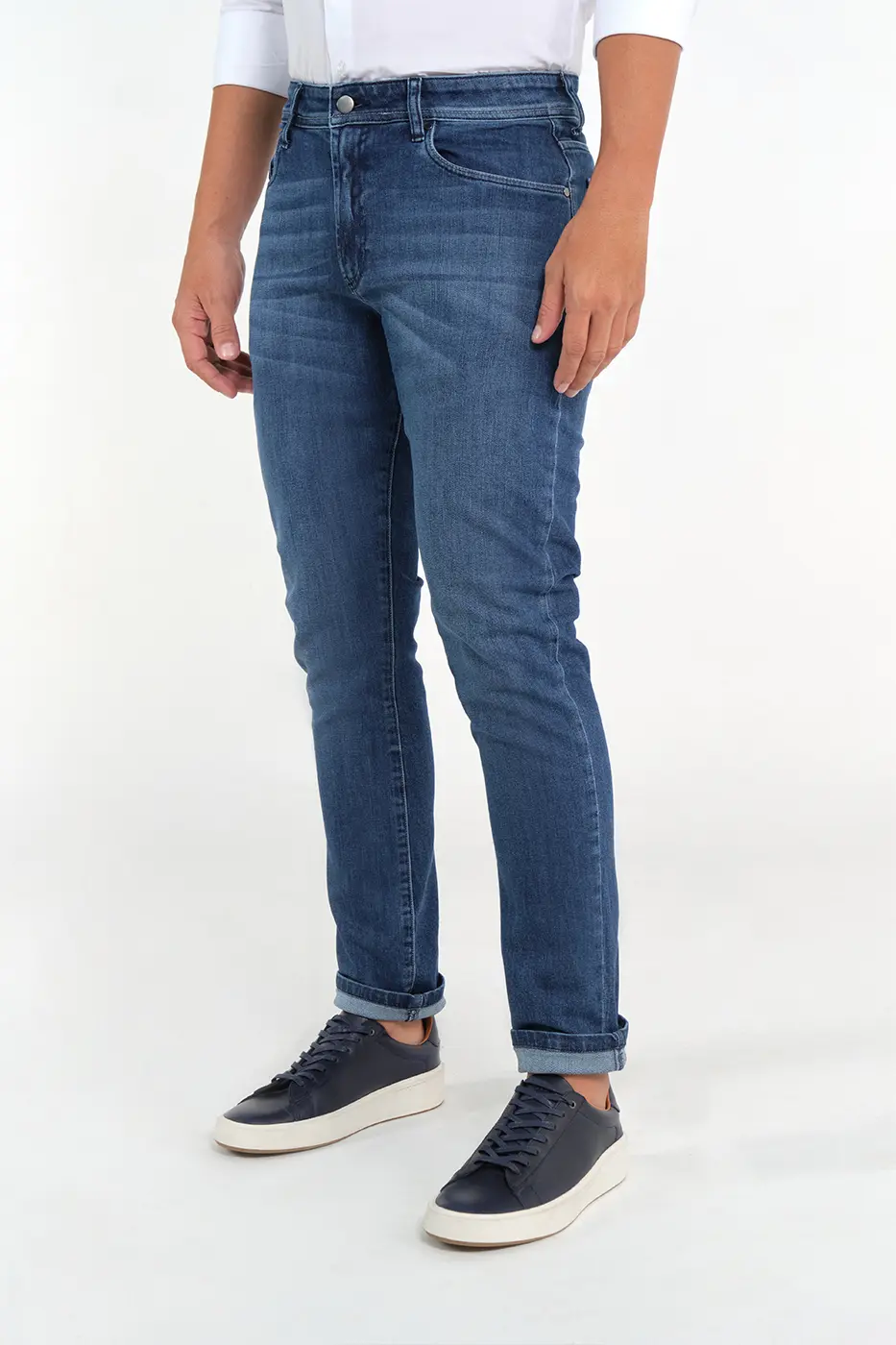 Jean Slim Fit Denim indigo Medio