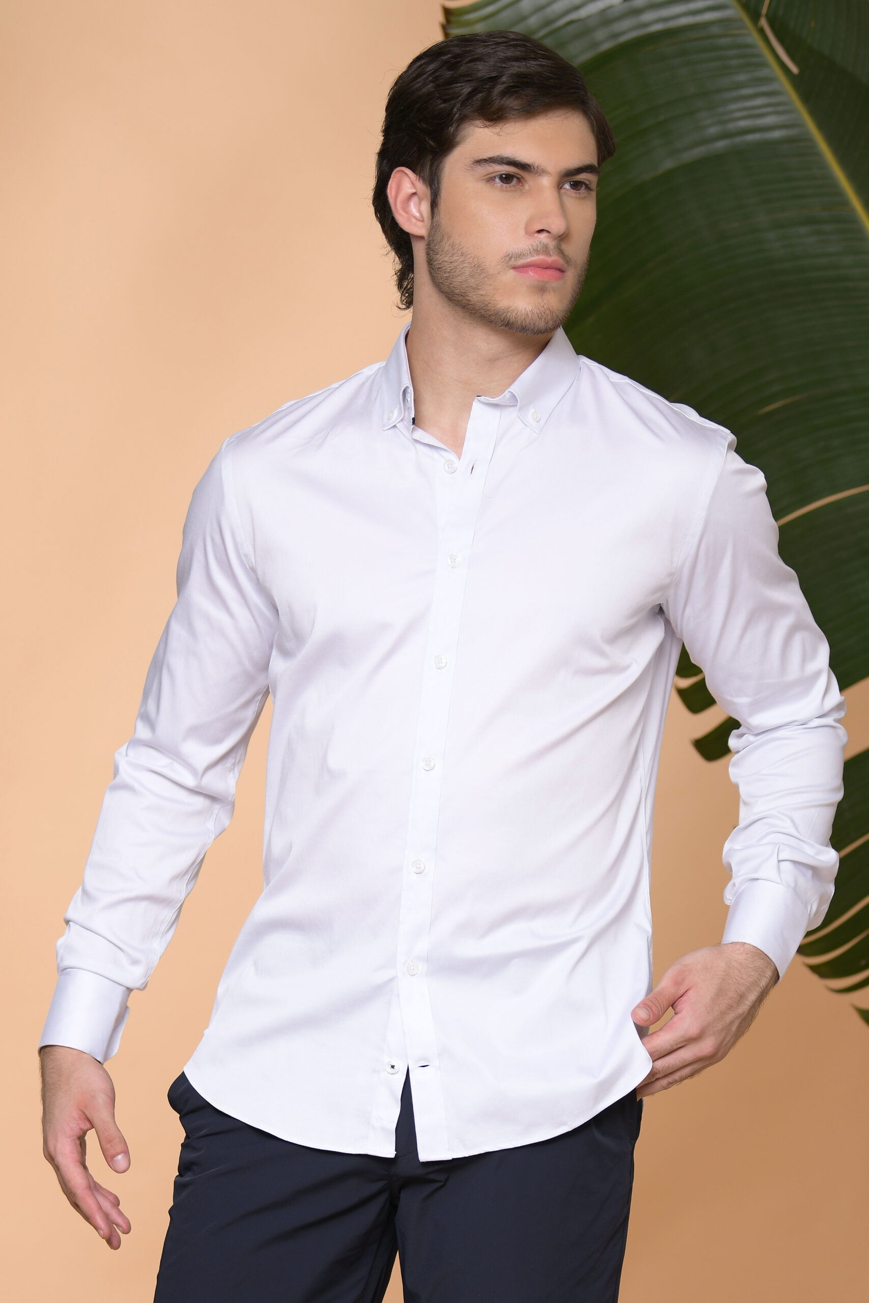 Camisa Classic Fit 100% Algodón Blanco
