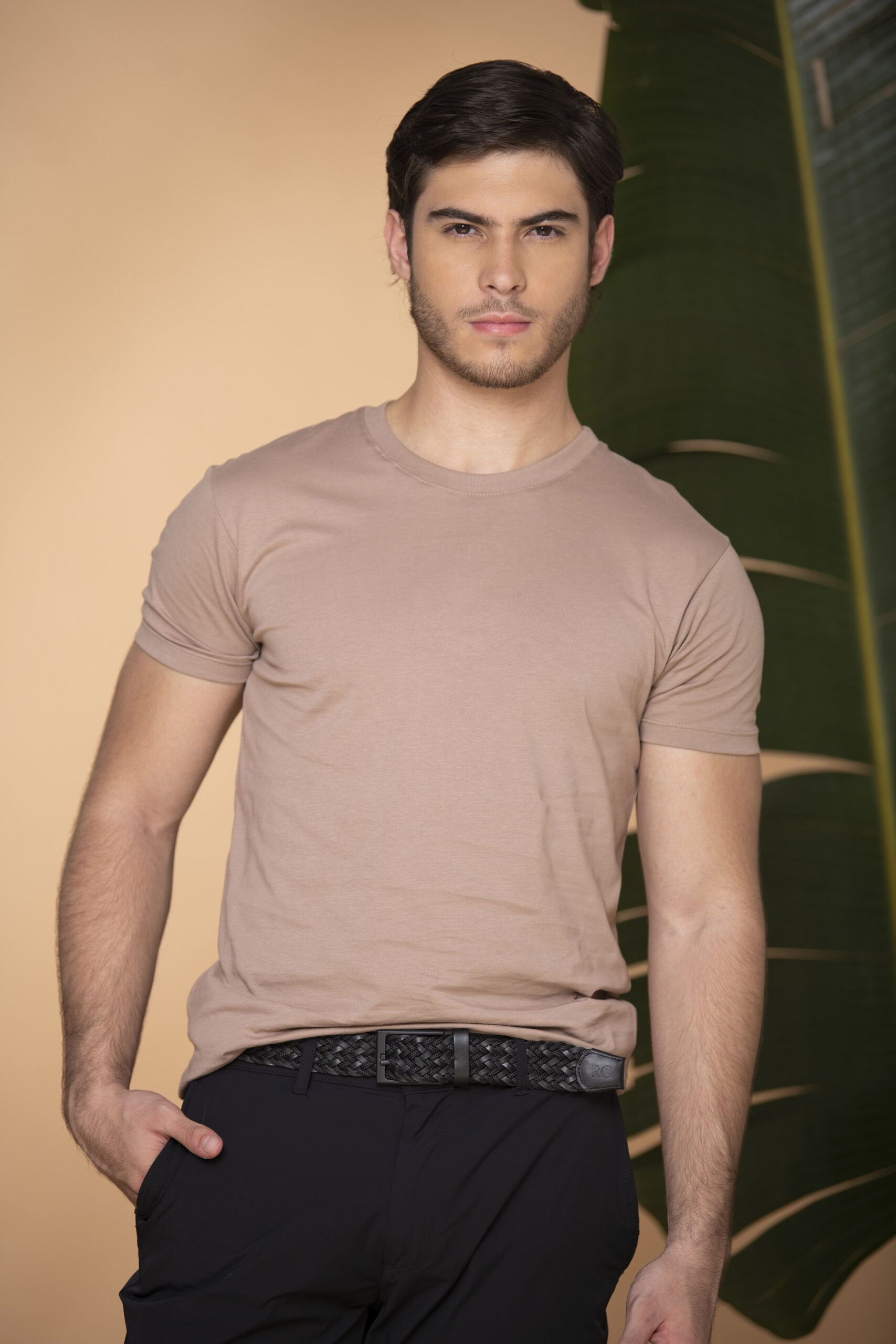 Camiseta 100% Algodón Pima Caqui