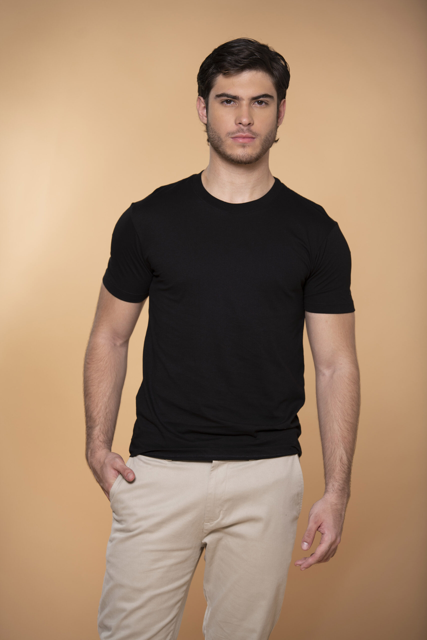 Camiseta 100% Algodón Pima Negro