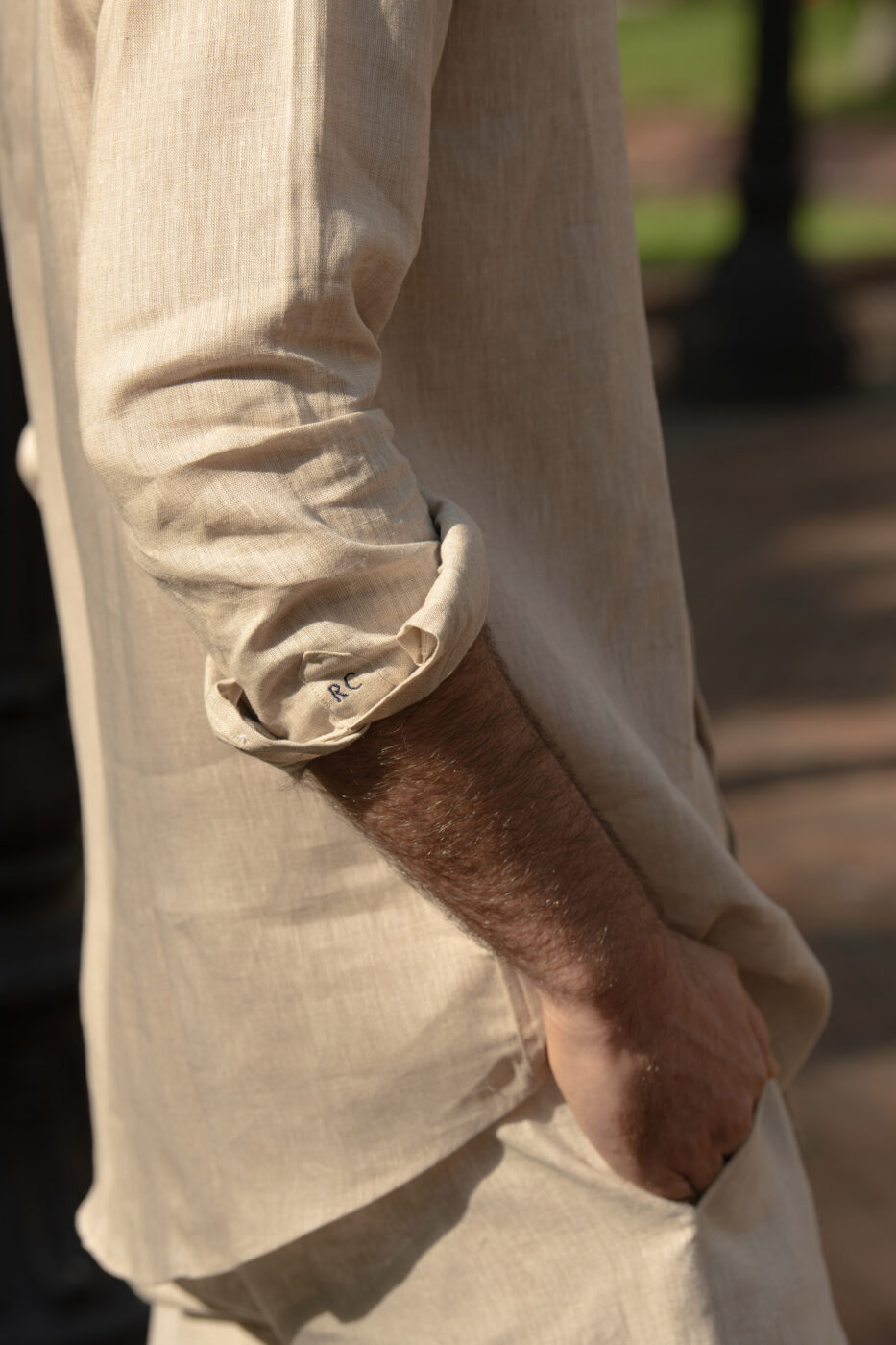 Camisa Slim Fit 100% Lino Arena