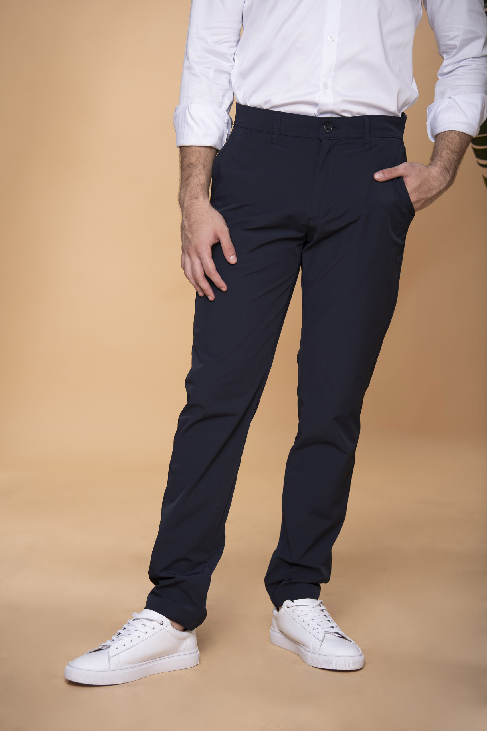 Pantalón Slim Fit High Performance Nylon Azul Navy