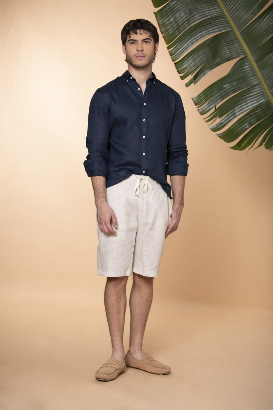 Camisa Sirocco Lino Azul Navy