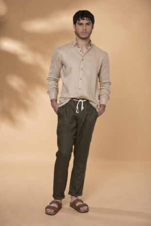 Camisa Sirocco Lino Beige