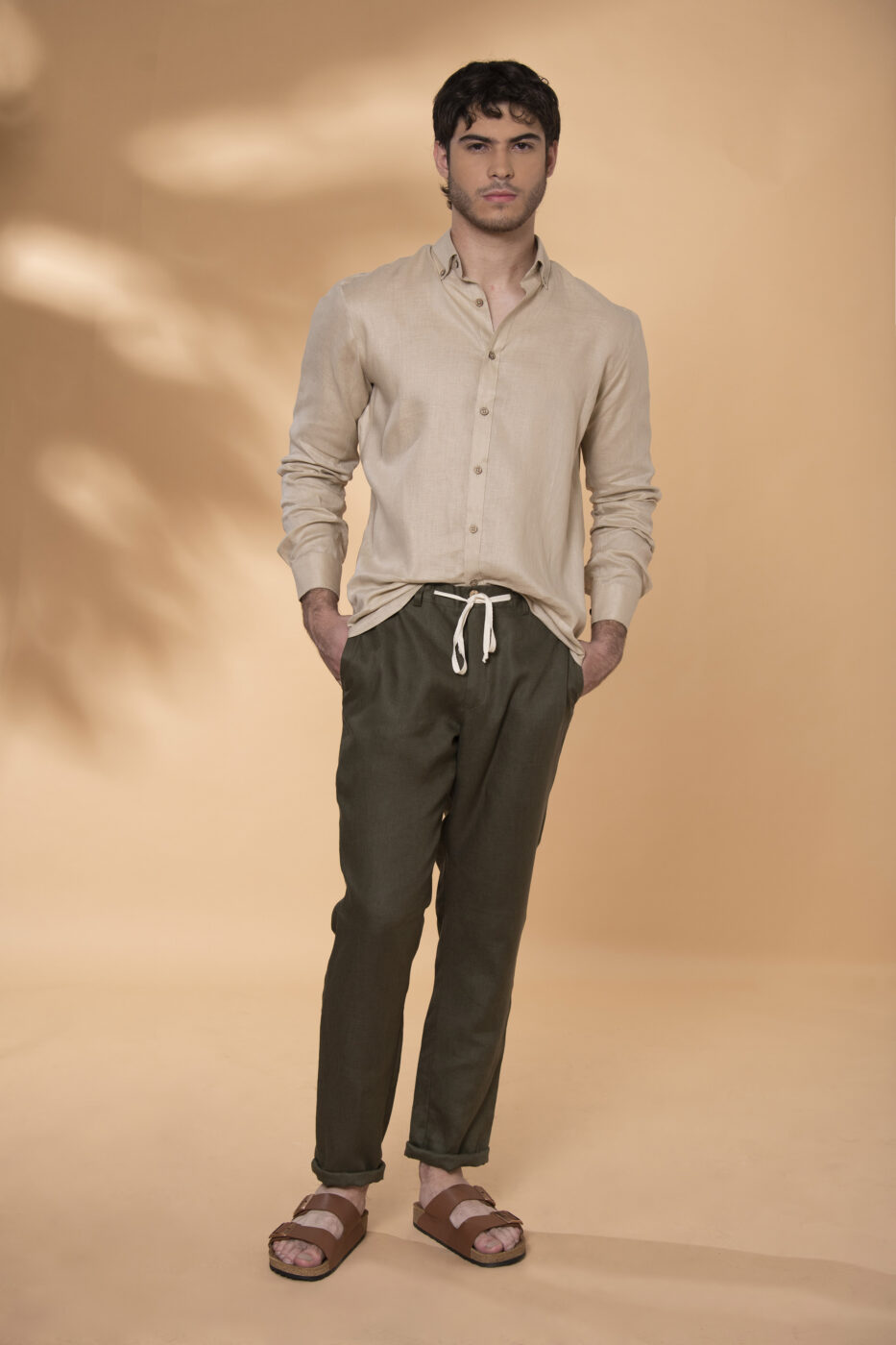Camisa Sirocco Lino Beige