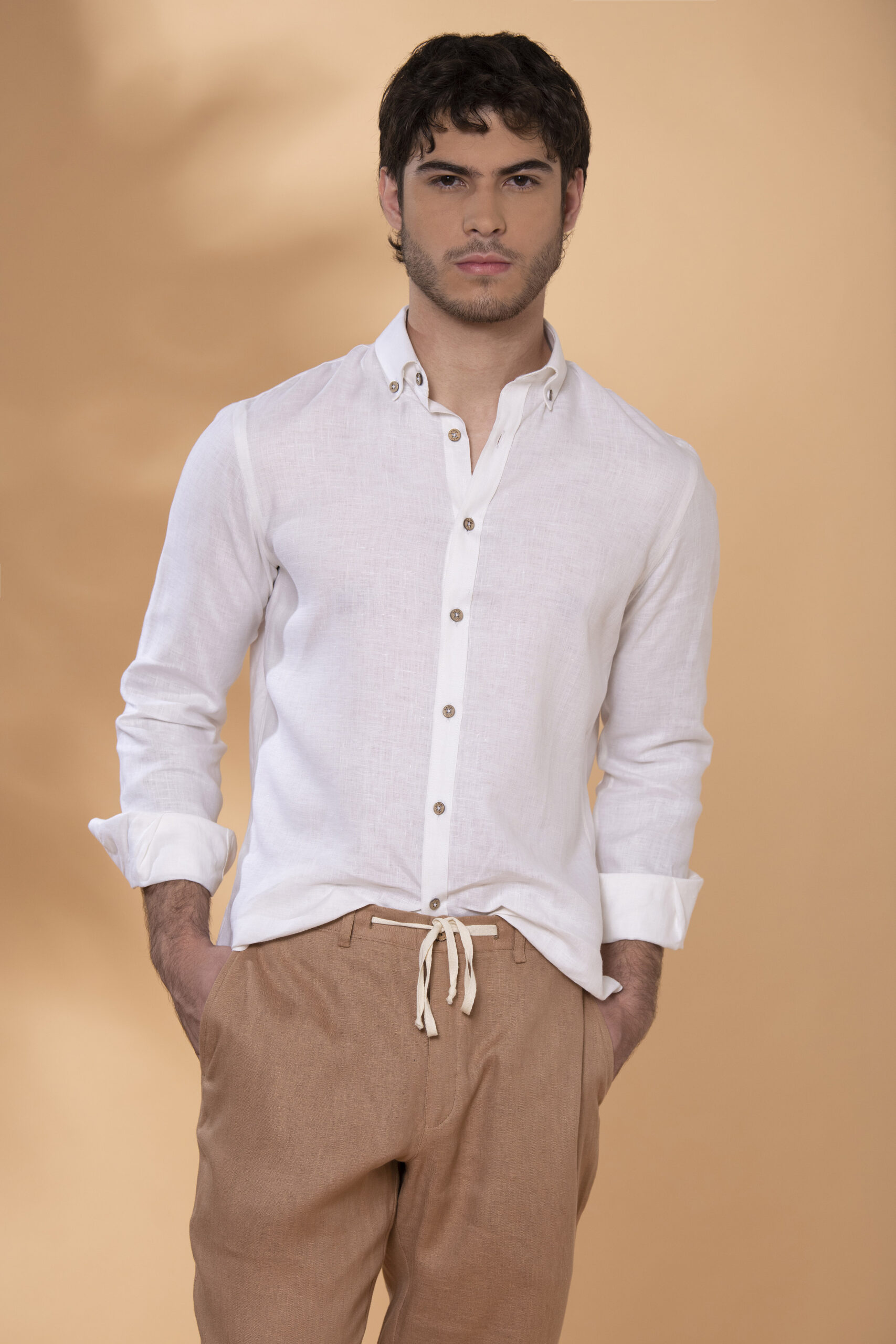 Camisa Sirocco Lino Blanco