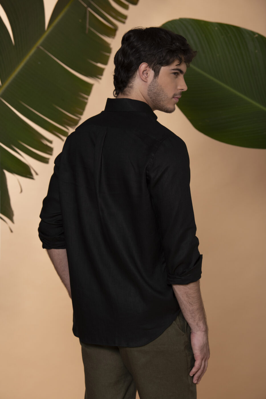 Camisa Sirocco Lino Negro
