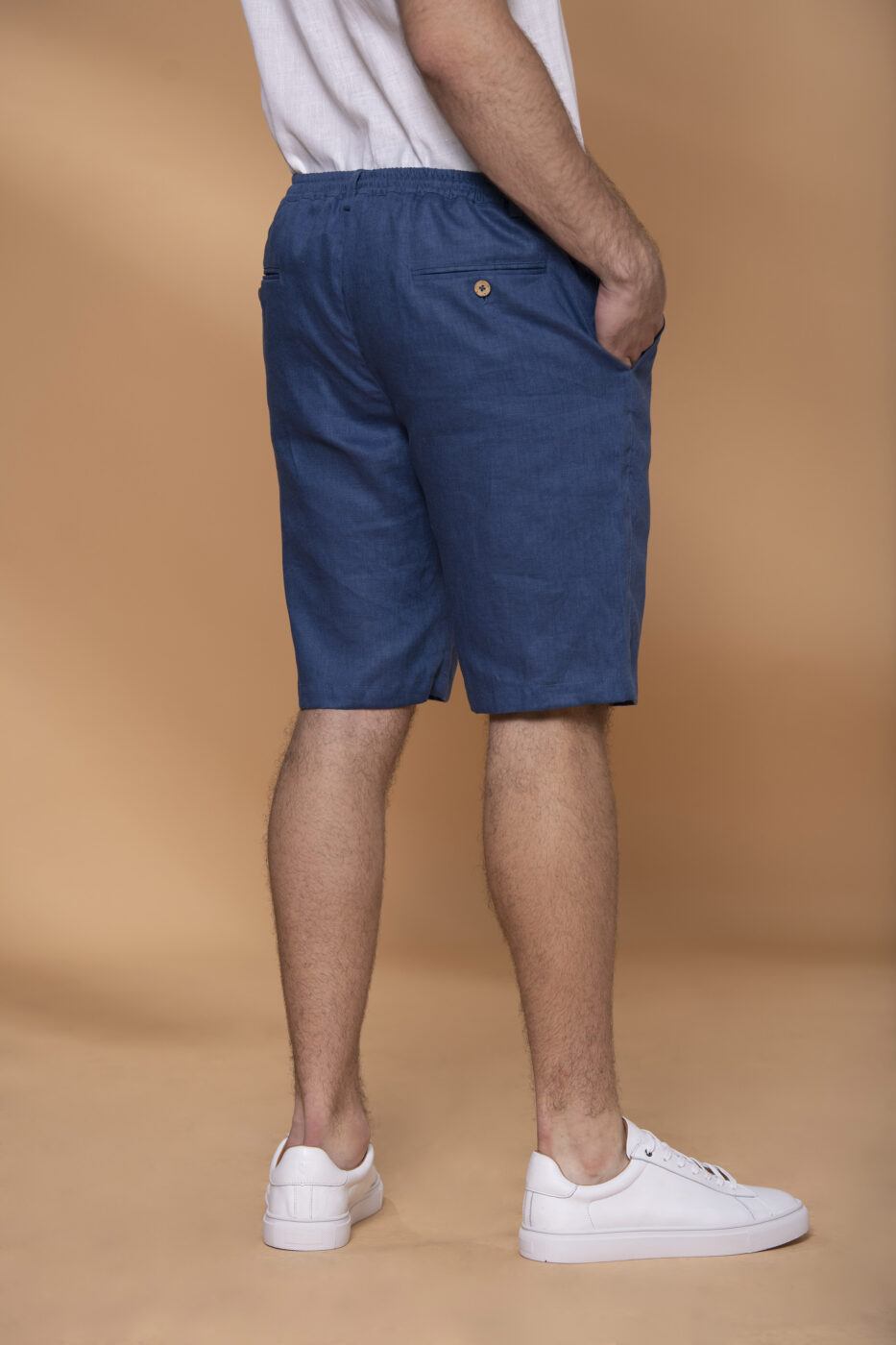 Bermuda Portofino Lino Azul Petróleo - SKU 702250130