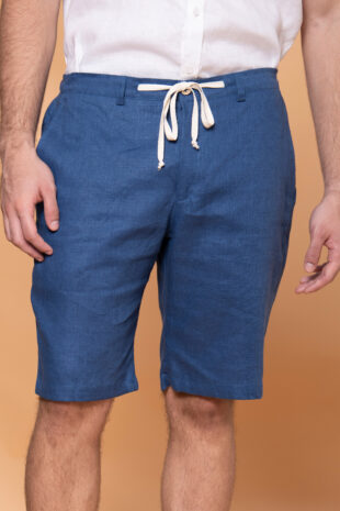 Bermuda Portofino Lino Azul Petróleo - SKU 702250130