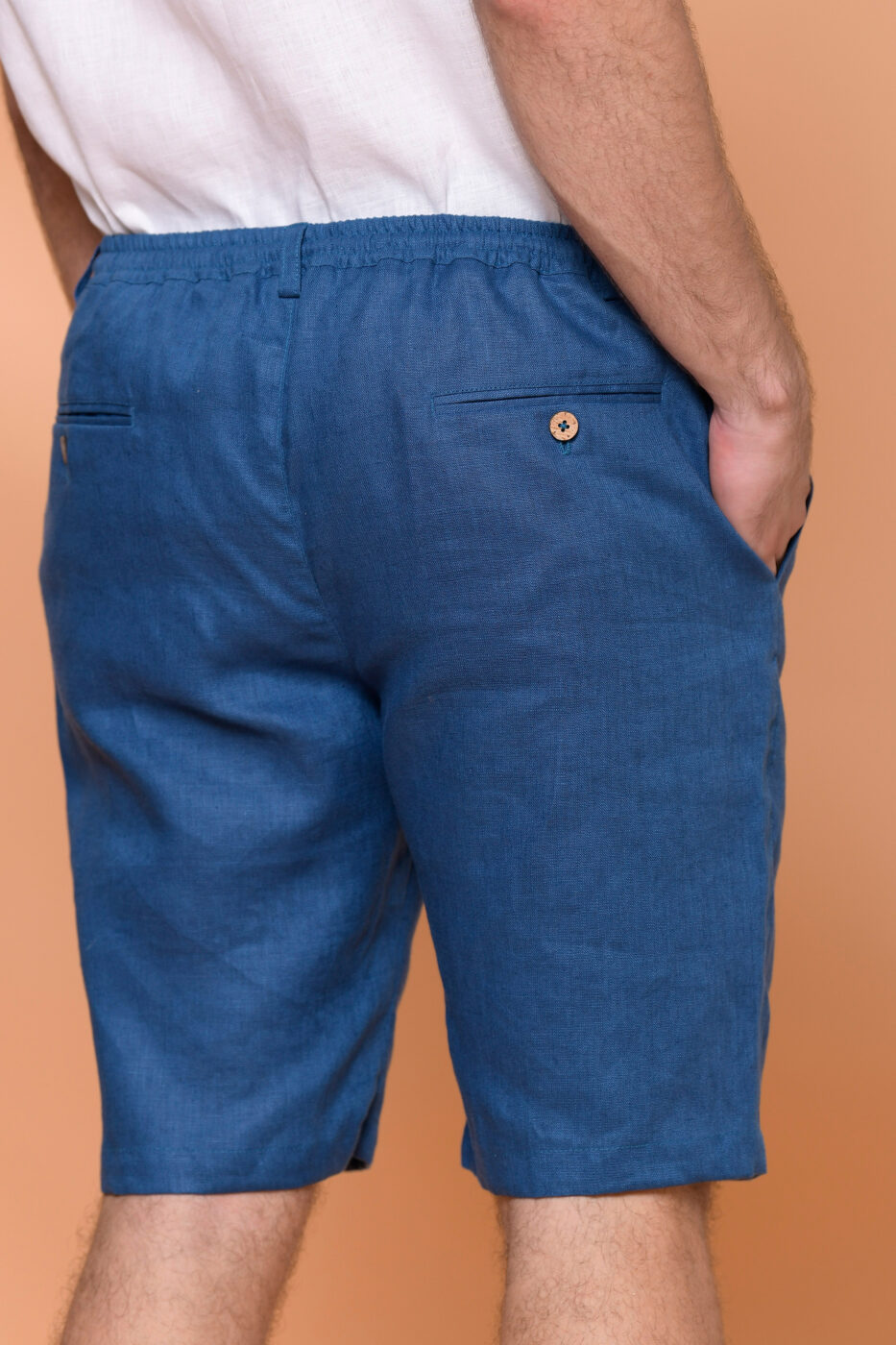 Bermuda Portofino Lino Azul Petróleo - SKU 702250130