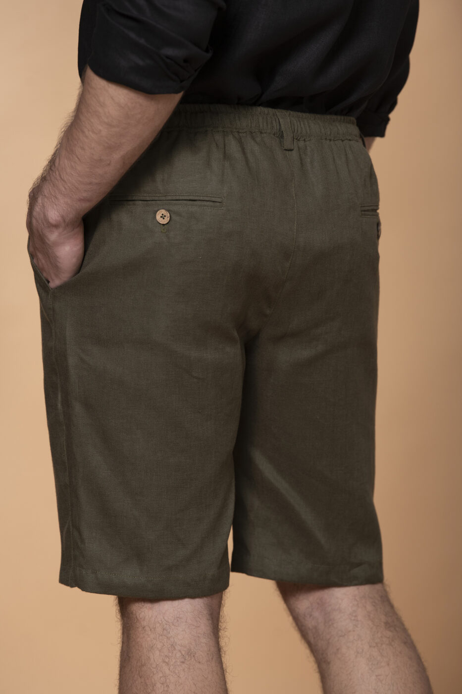 Bermuda Portofino Lino Verde Oliva - SKU 702250116