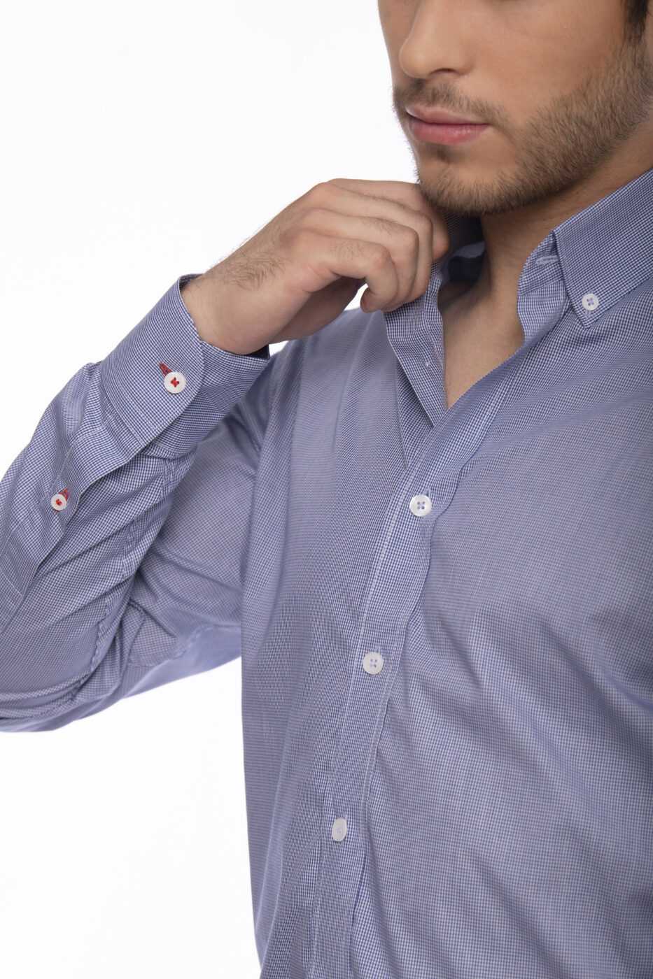 Camisa Algodón Azul Cuadros - SKU 1052540025