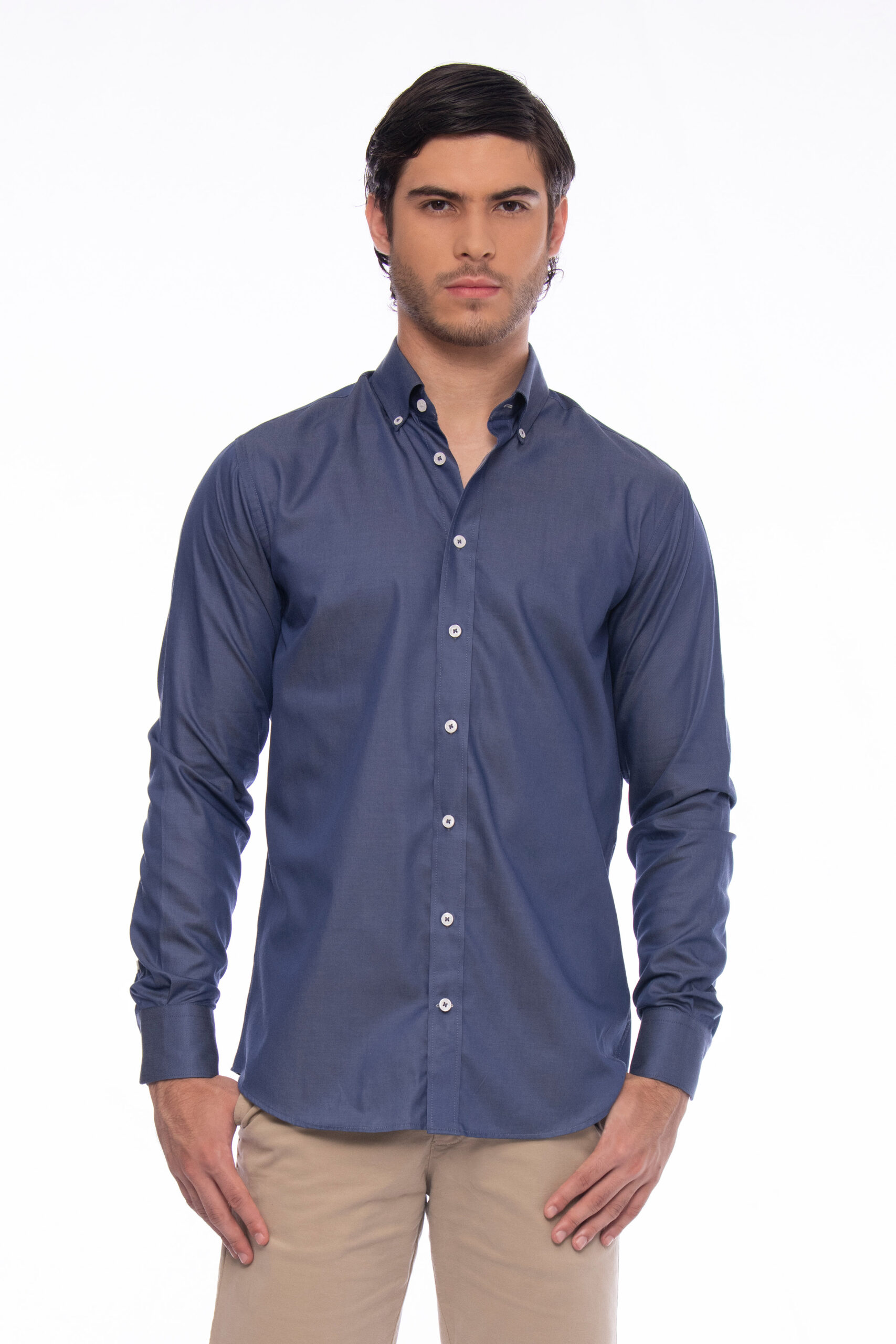 Camisa Algodón Azul Índigo - SKU 1052532024