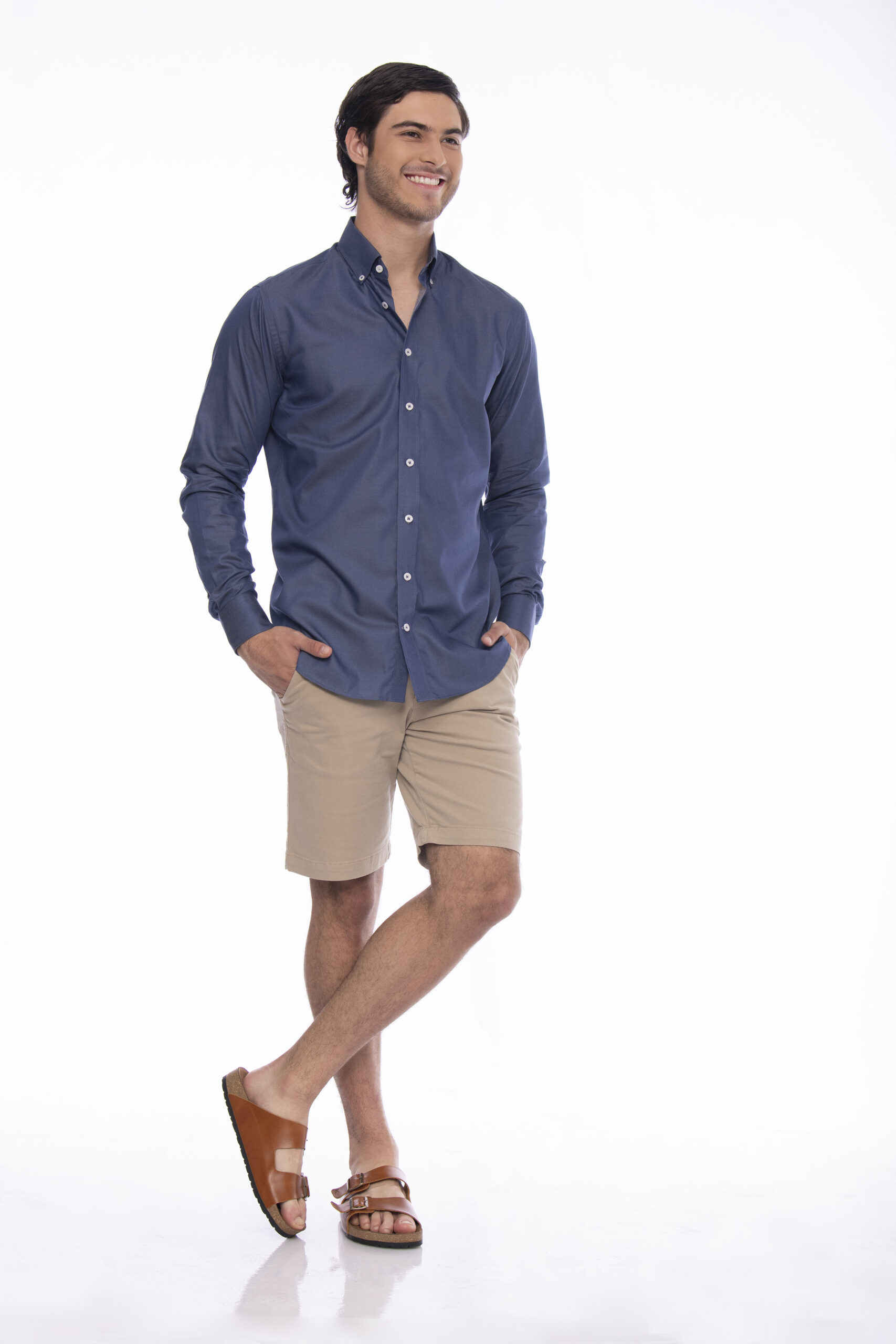 Camisa Algodón Azul Índigo - SKU 1052532024