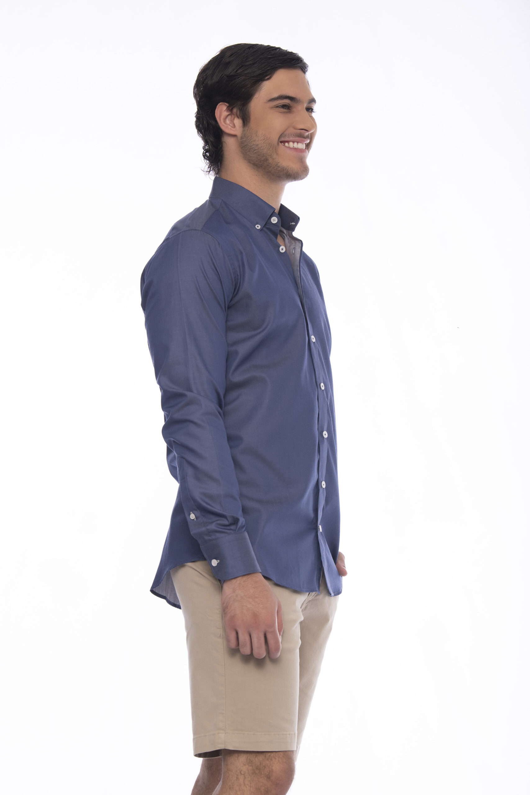 Camisa Algodón Azul Índigo - SKU 1052532024