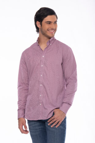 Camisa Algodón Morado Cuadros - SKU 1052540026