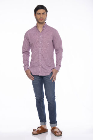 Camisa Algodón Morado Cuadros - SKU 1052540026