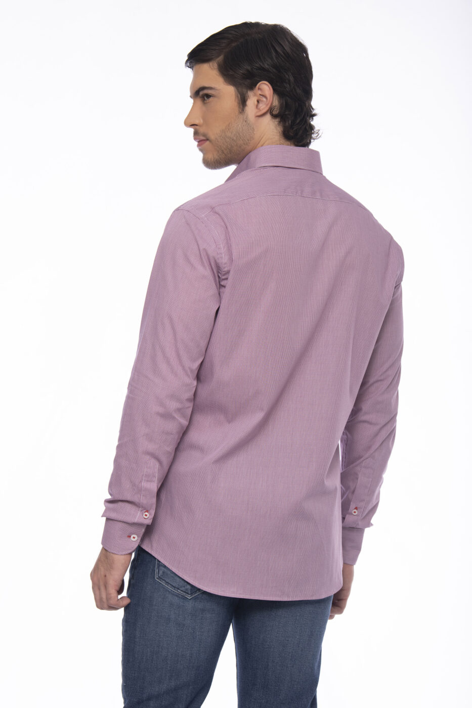 Camisa Algodón Morado Cuadros - SKU 1052540026