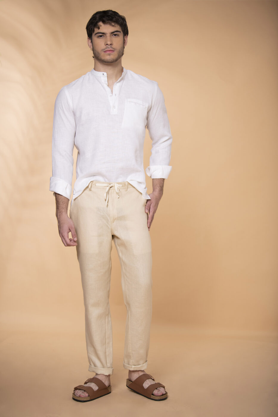 Camisa Mykonos Lino Blanco - SKU 705250219