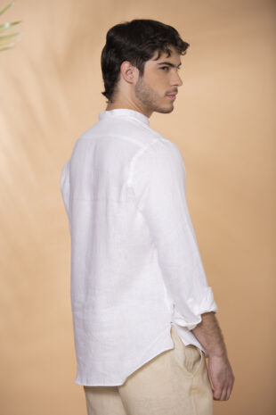 Camisa Mykonos Lino Blanco - SKU 705250219