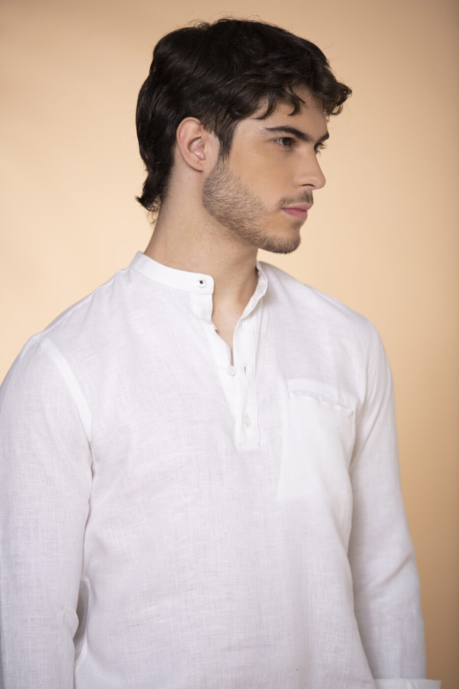 Camisa Mykonos Lino Blanco - SKU 705250219