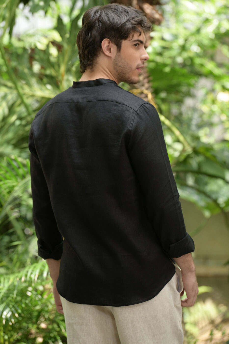 Camisa Mykonos Lino Negro - SKU 705250229