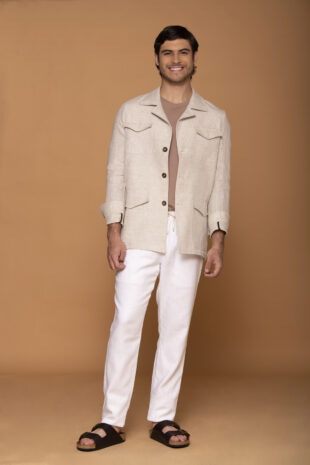 Chaqueta Safari Lino Arena - SKU 70425014