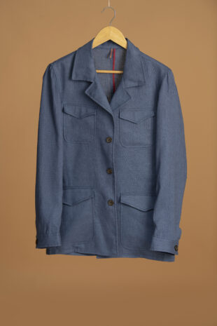 Chaqueta Safari Lino Azul Spark - SKU 70425012