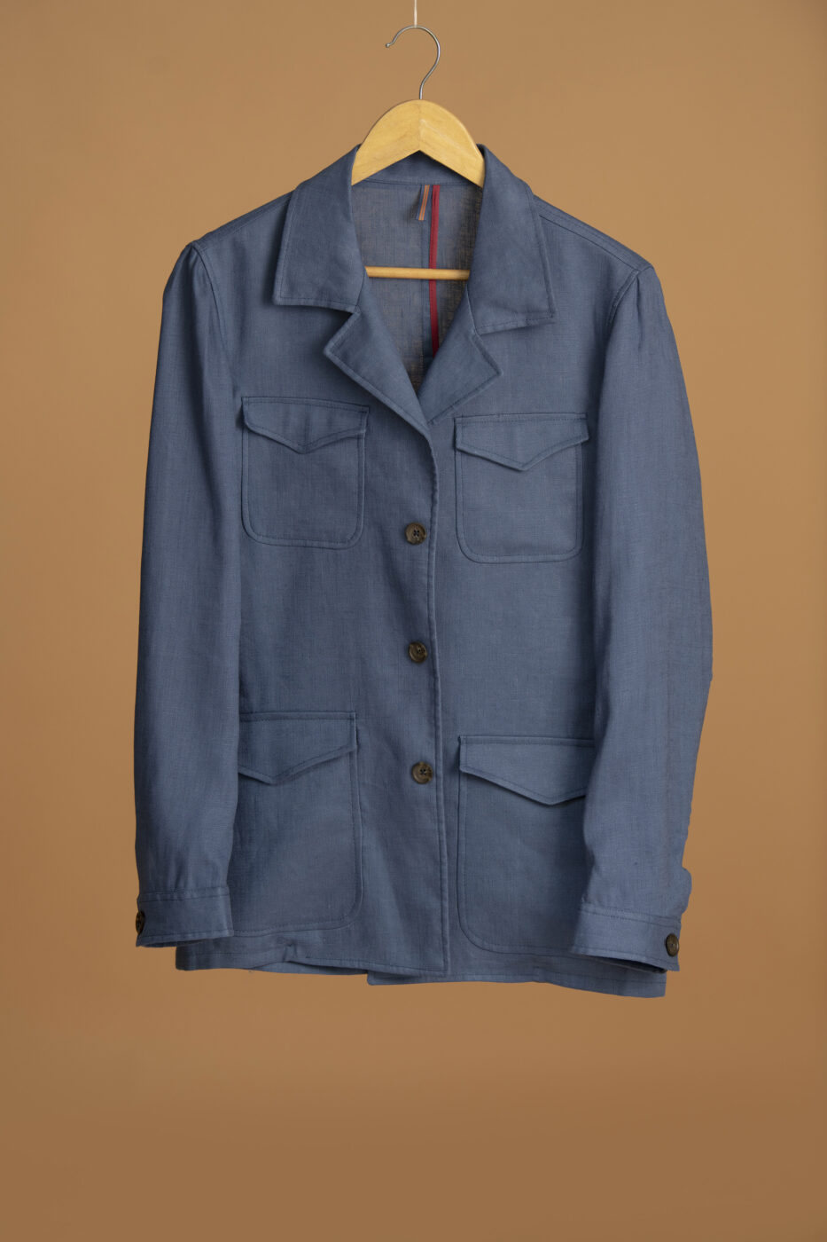 Chaqueta Safari Lino Azul Spark - SKU 70425012