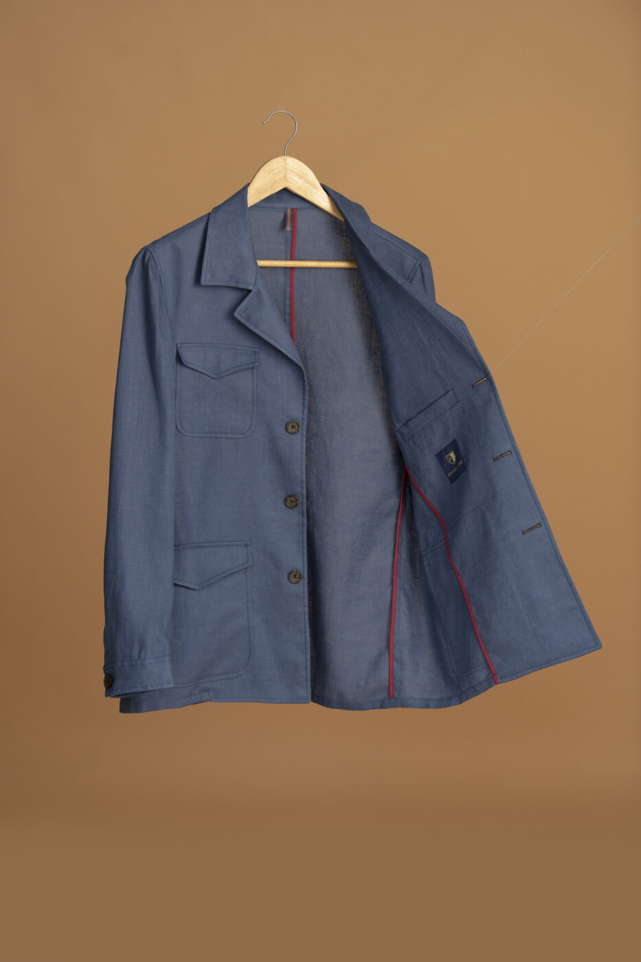 Chaqueta Safari Lino Azul Spark - SKU 70425012