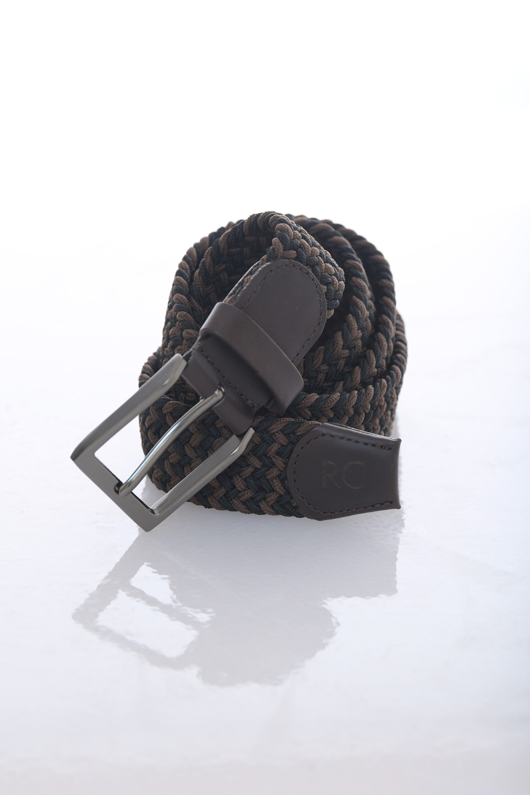 Correa Hilo Trenzado Negro & Café - SKU 109252116