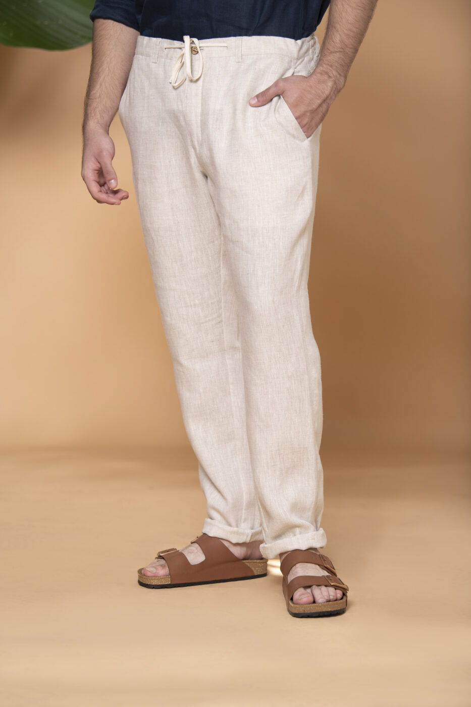 Pantalón Portofino Lino Arena - SKU 701250149